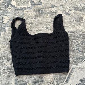 Aritzia black crop top